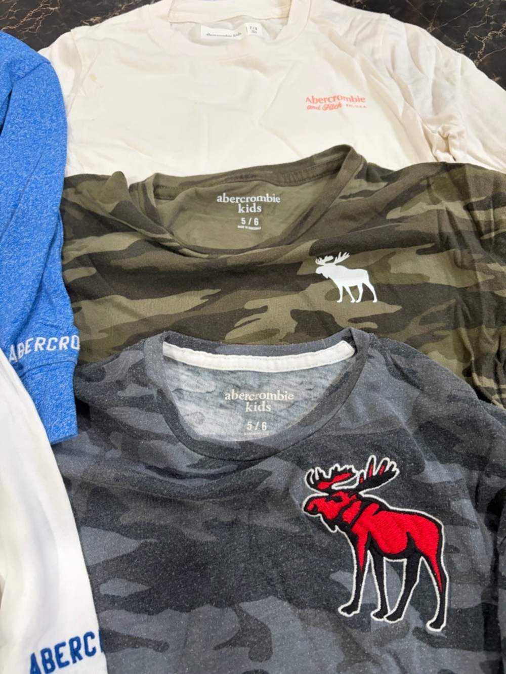 Abercrombie Kids Long-Sleeve Moose Logo Shirt - Light Blue - Picture 3 of 4